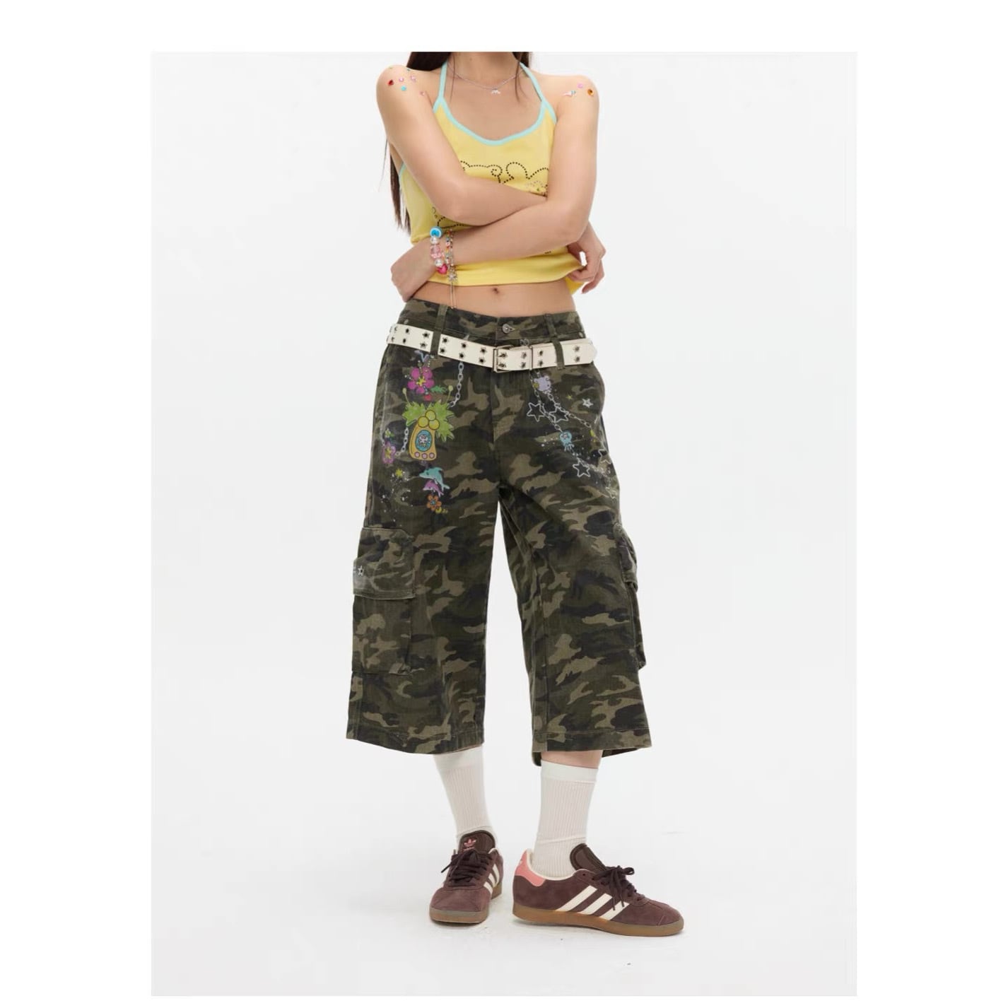 BETWEENAND] Retro Print Camouflage Pants | Pay ID