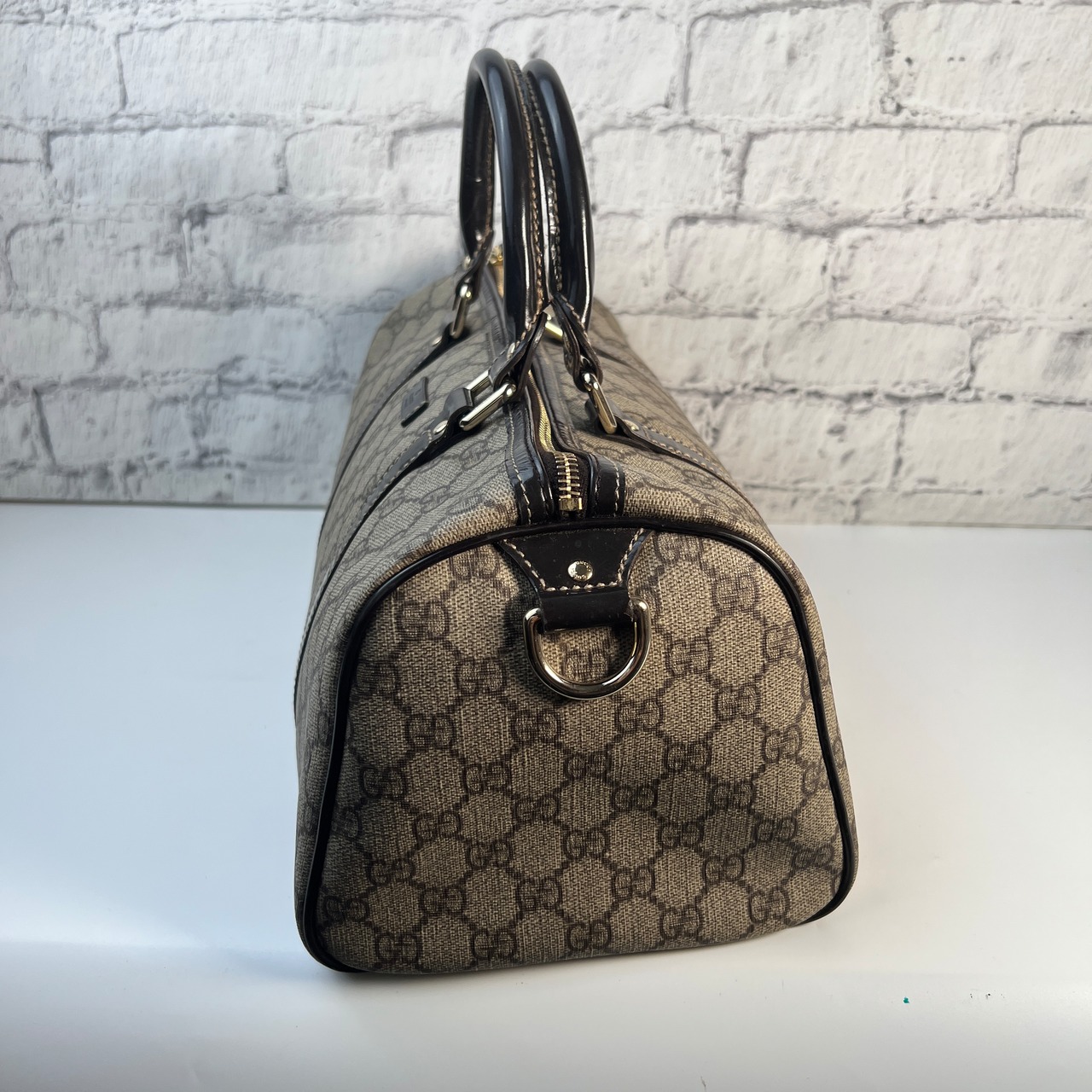 【最終処分SALE】GUCCI グッチ  GG柄  ハンドバッグ ベージュ A-8771