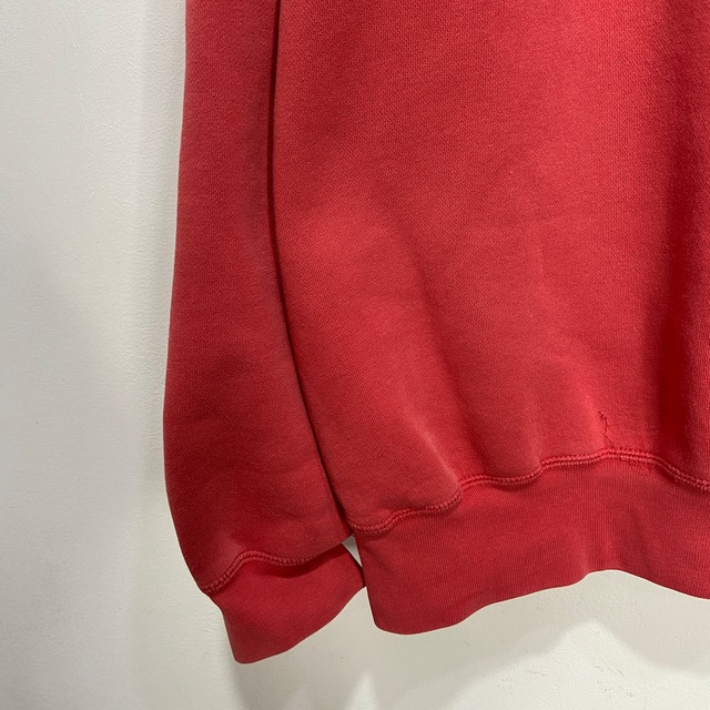 90s RalphLauren ワンポイントスウェット サーモンピンク L