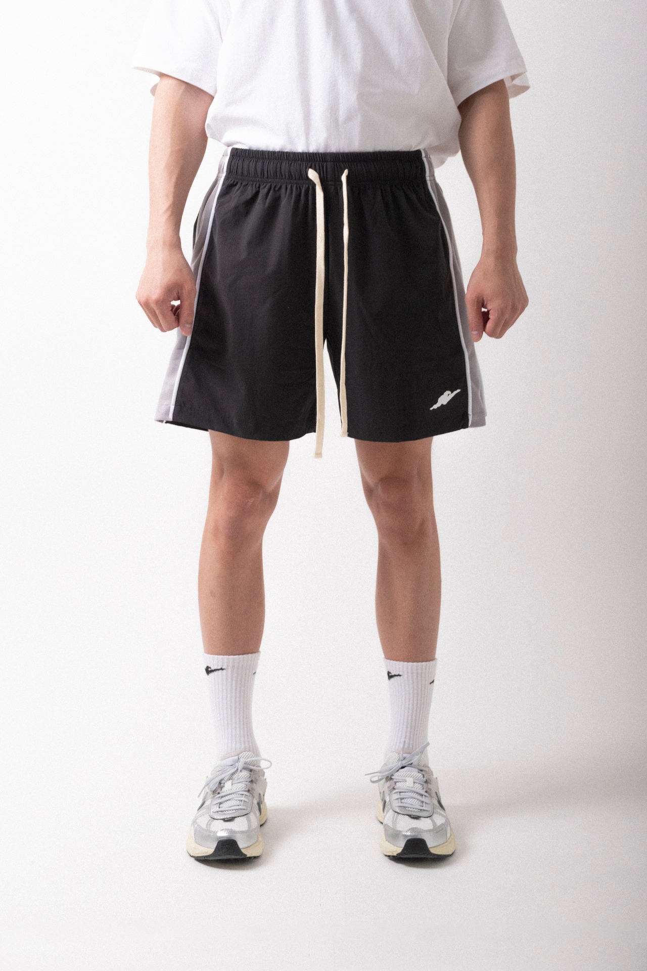 ナイロンメッシュショーツ ブラック