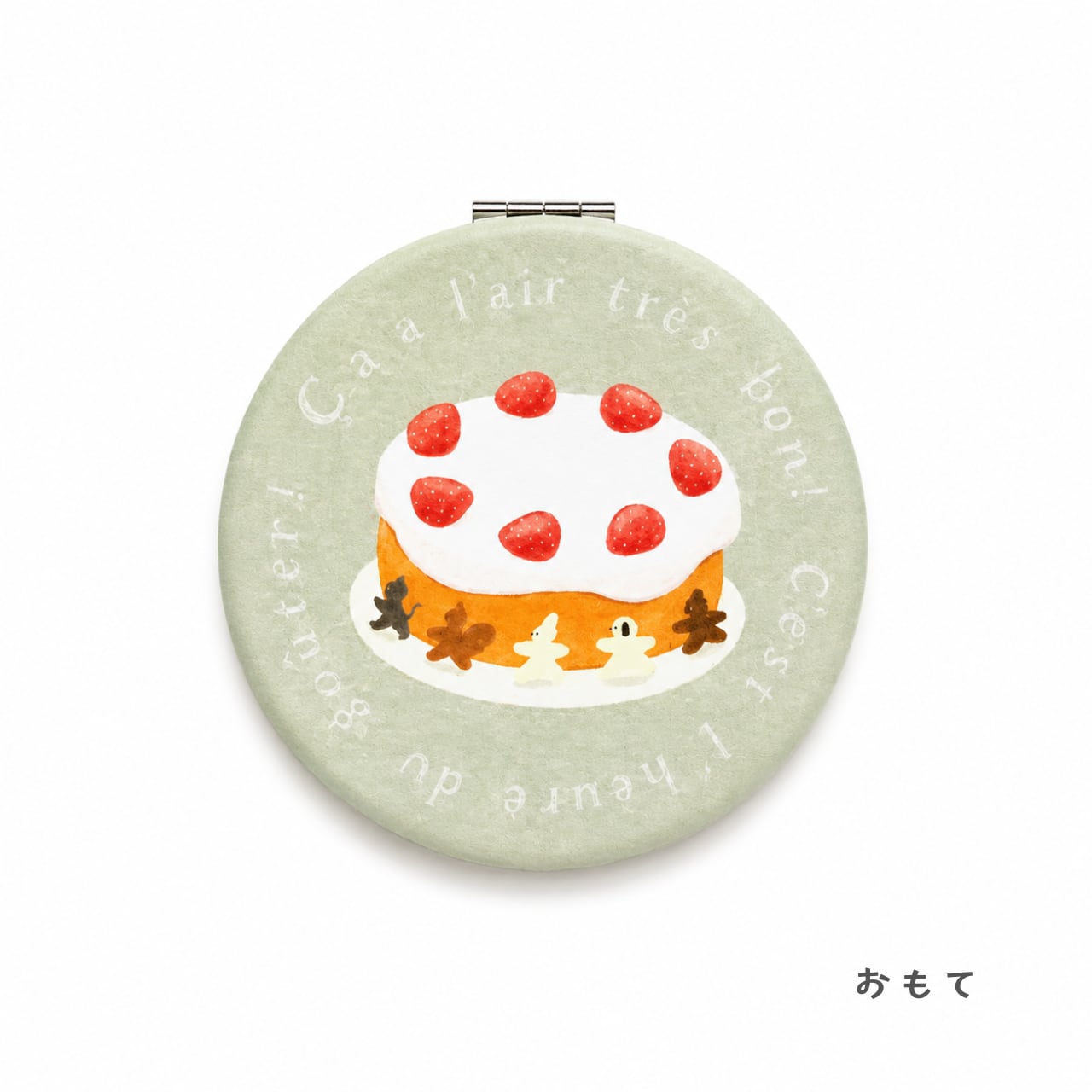 【cozyca products】福岡麻利子 コンパクトミラー｜おやつの時間