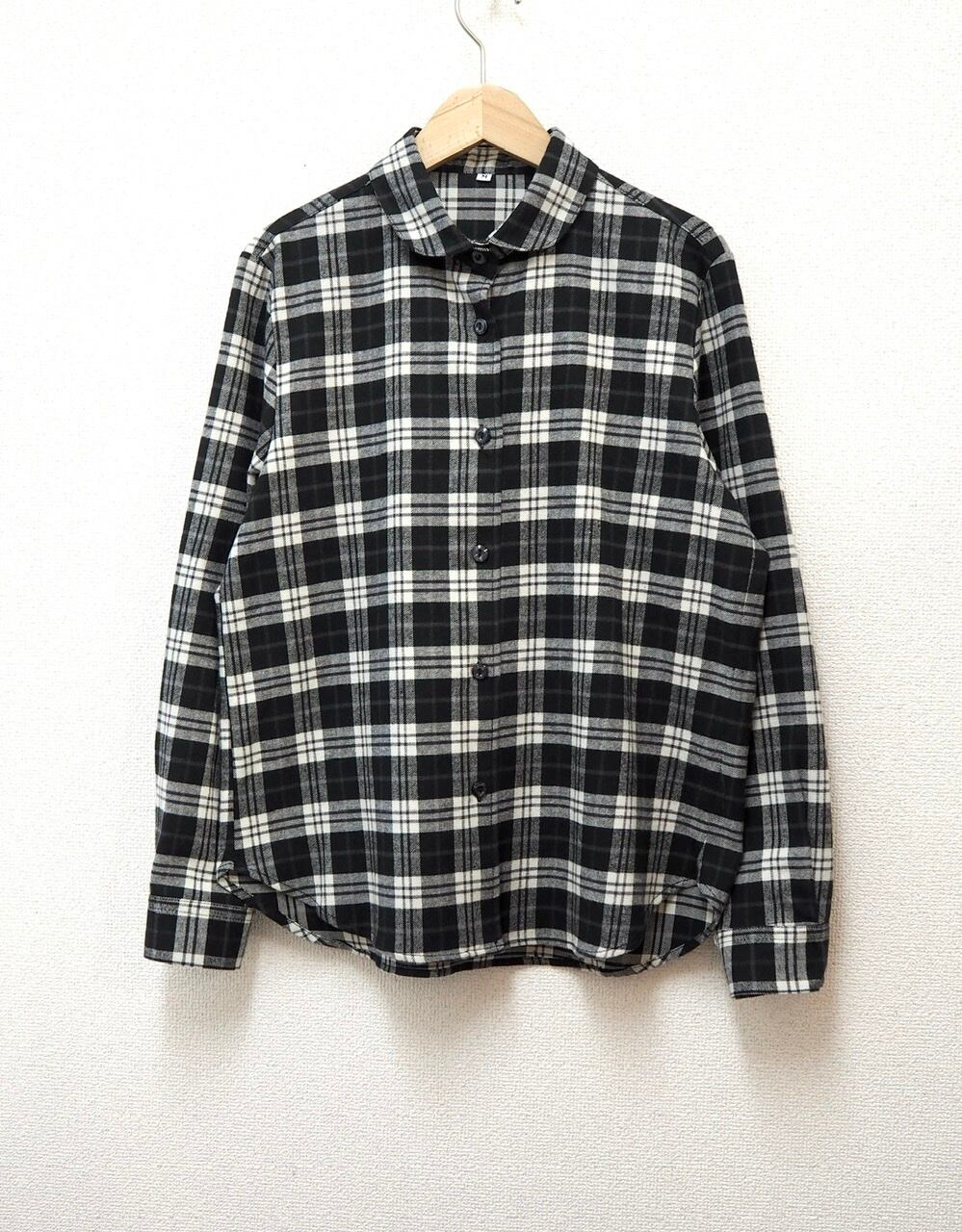 [sale] check shirt <black>￥6490▶￥4900