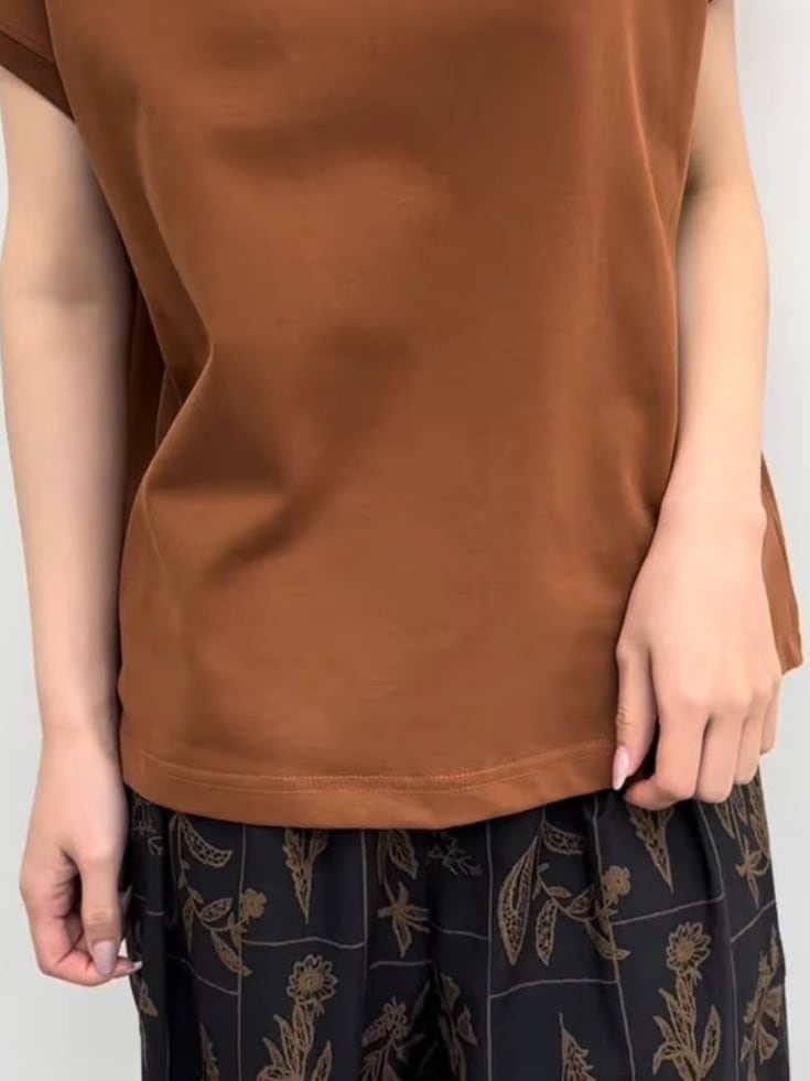 CLOCHE(クロッシェ)】フレンチスリーブTシャツ［612-85742