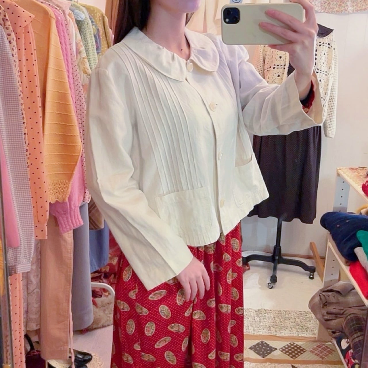 NOUGAT SUGAR / off white cotton jacket