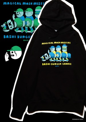 【MAGICAL MOSH MISFITS】マモミ BBC x MxMxM “集中ブラザーズ” HOODIE スエットパーカー