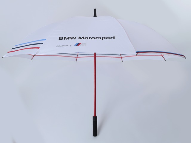 【BMW Motorsports】Mスポ UMBRELLA  白【ジャンプ傘】フルサイズ 傘