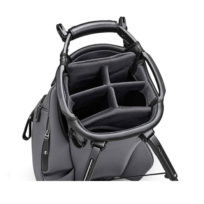 VESSEL ベゼル プレイヤー スタンド キャディバッグ グレー 6分割 VESSEL ベゼル プレイヤー 6.0 Stand キャディバッグ シングル