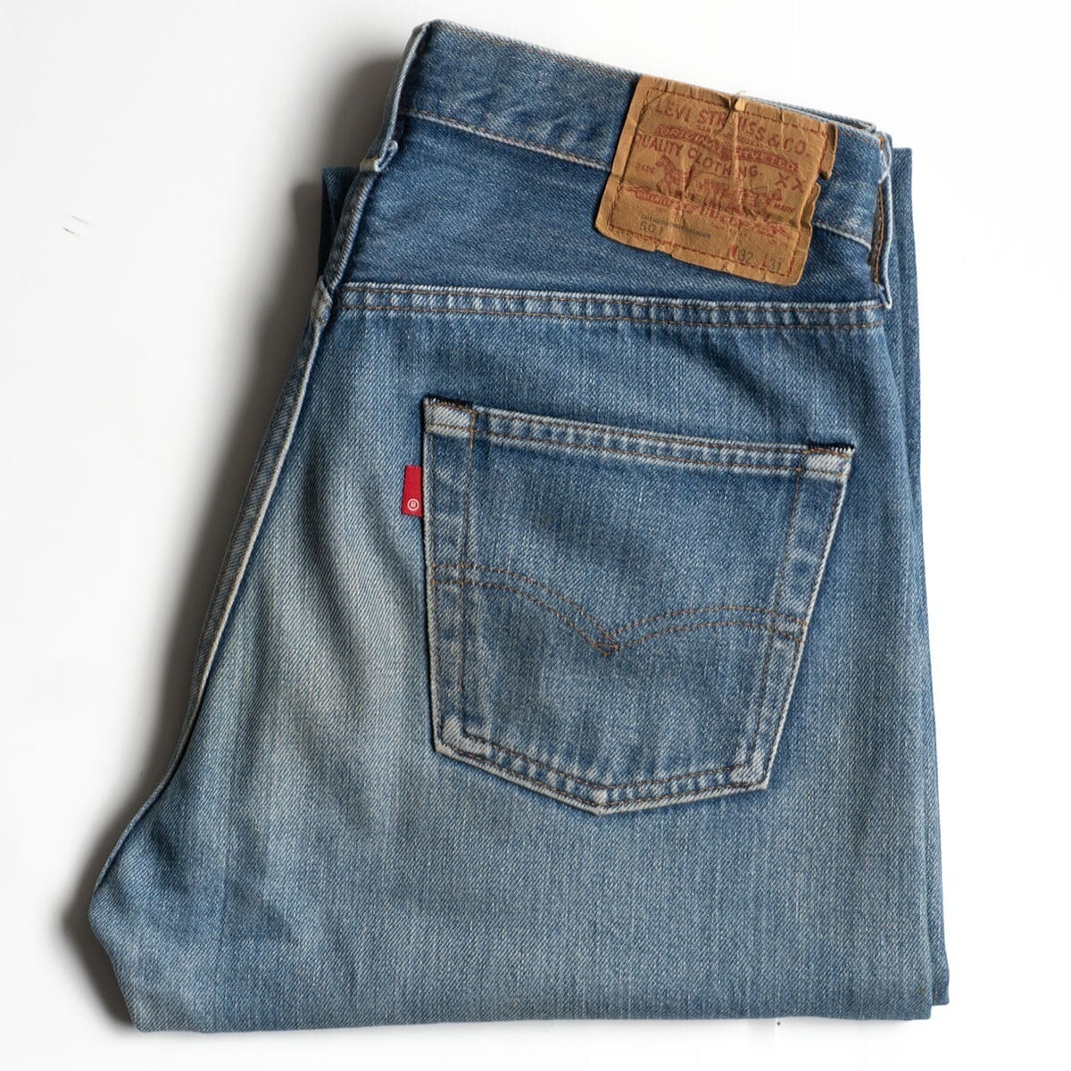 W36 L30】00's US.Levis 501 リーバイス USA製 ボタンフライ 縦落ち