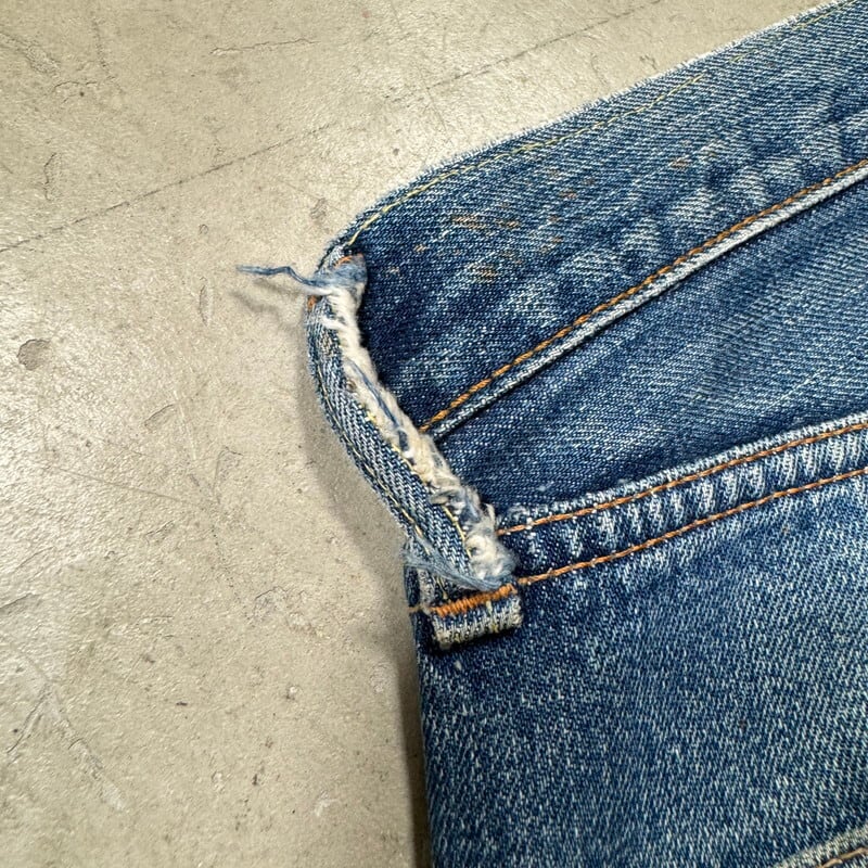 60's LEVI'S リーバイス 501 Big E デニム Sタイプ Vステッチ 足 60's LEVI'S リーバイス 501 Big E デニム Sタイプ Vステッチ 足