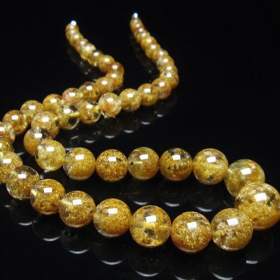 フラワー タイチンルチルクォーツ ネックレス 一点物   199-278