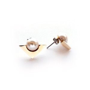 TRIANGLE EARRING/GOLD