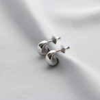 P201 / Soft hoop pierce - silver (pair)