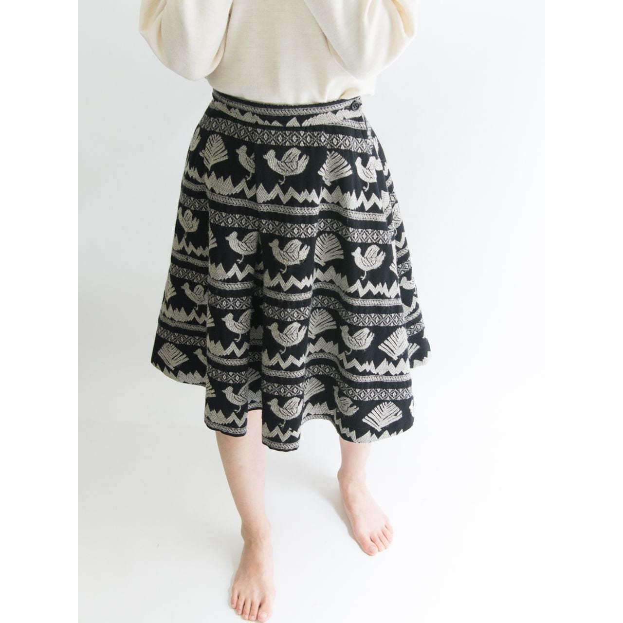 ・COMME des GARCONS wool skirt コムデギャルソン総丈74