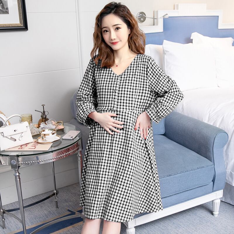 【新作】【送料無料】 ナーシング2020スタイルルーズスタイルナーシングウェア-ナーシングマタニティドレス AL expec31232125682