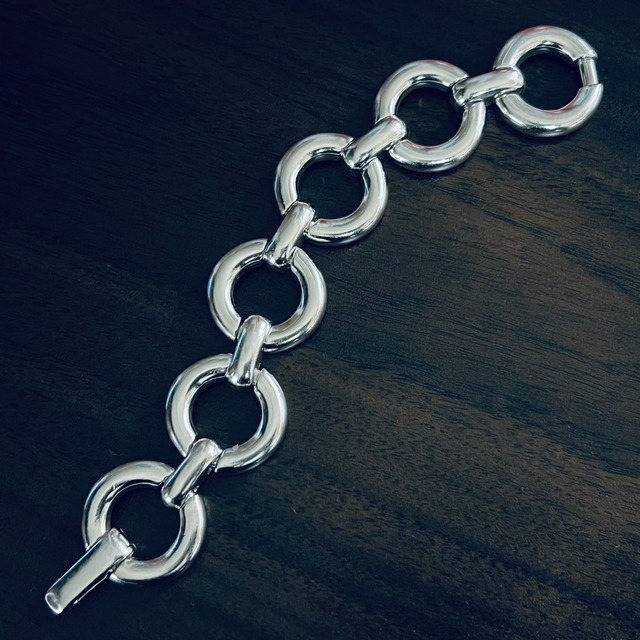 VINTAGE TIFFANY & CO. Circle Link Bracelet Sterling Silver | ヴィンテージ ティファニー サークル リンク ブレスレット スターリング シルバー
