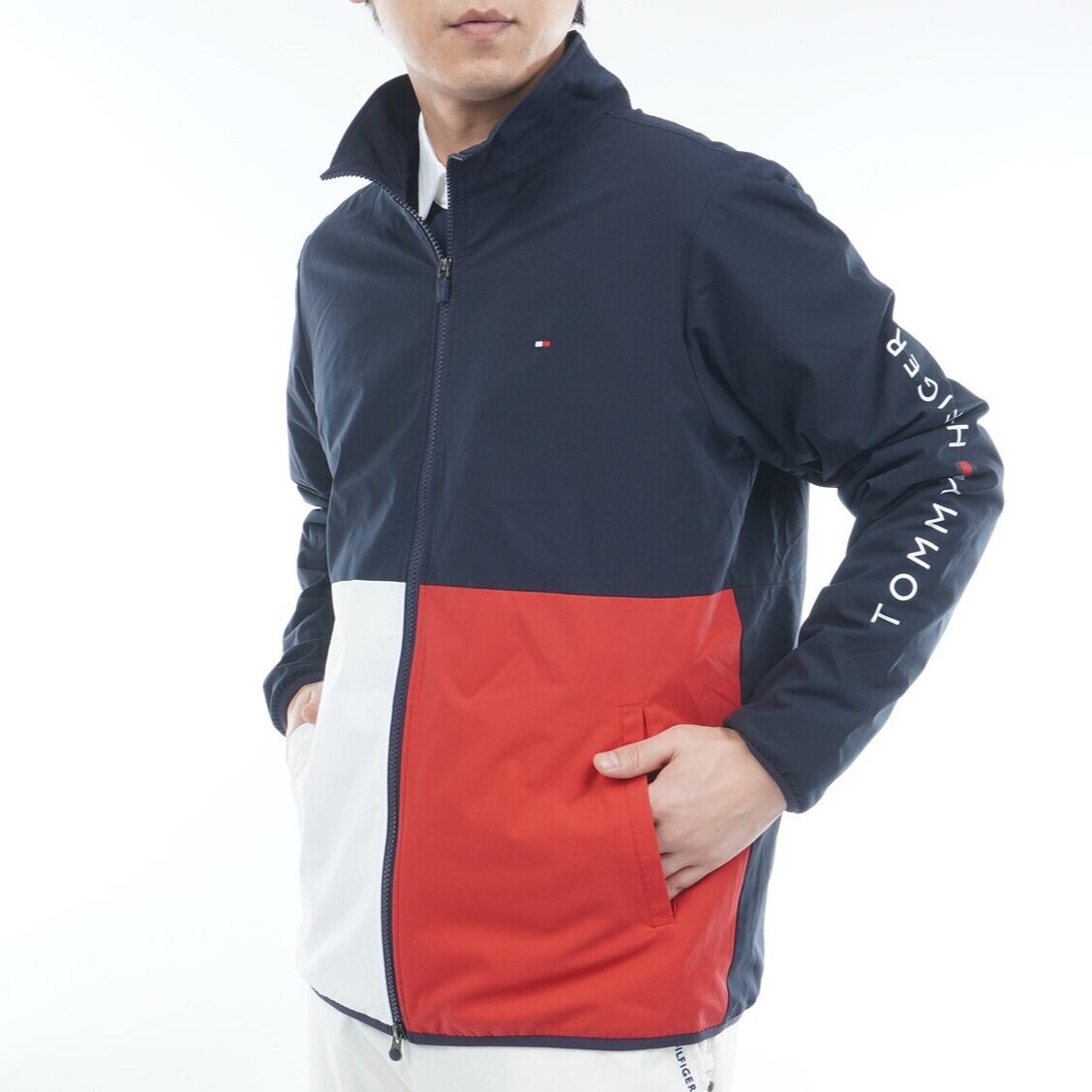 【TOMMY HILFIGER GOLF】カラーブロック ウィンドジャケット