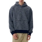 Long Sleeve Tweed-like Pullover Hip-length Parka ◇2color H0894