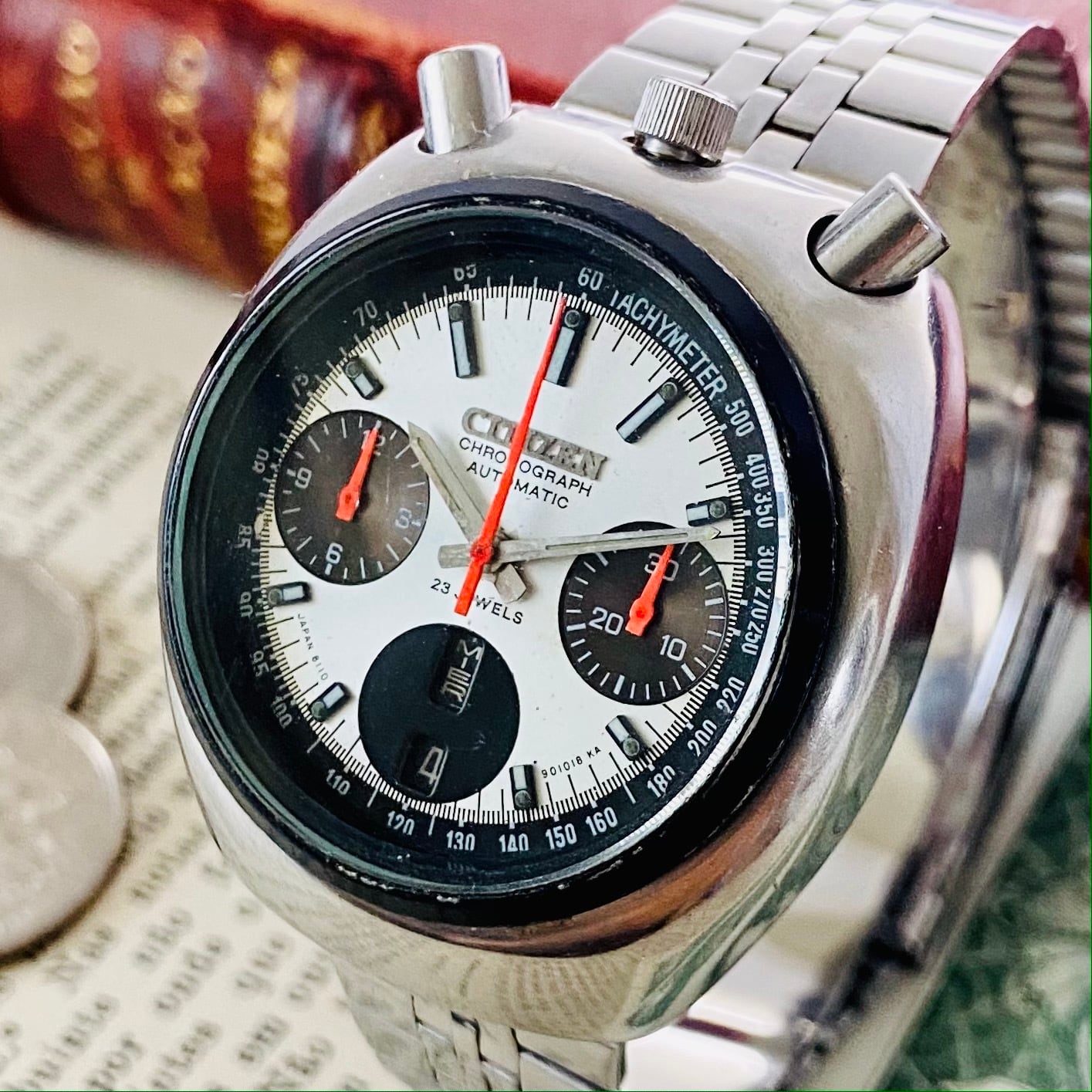 ヴィンテージ Citizen 自動巻き 38mm デイデイト 日本製 メンズ