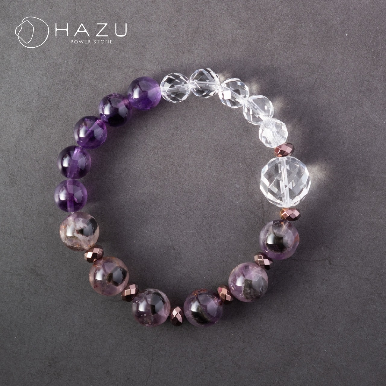 天眼模様／新たな可能性を開く23種の奇跡［オーラライト23／アメジスト／水晶］