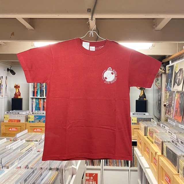 [Tシャツ]  akaru records オリジナルTシャツ（バーガンディ）