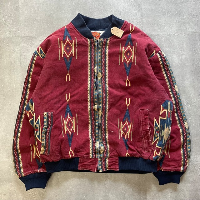 comfy casuals ネイティブジャケット 80s~ usa製 ネイティブ柄 No.1412