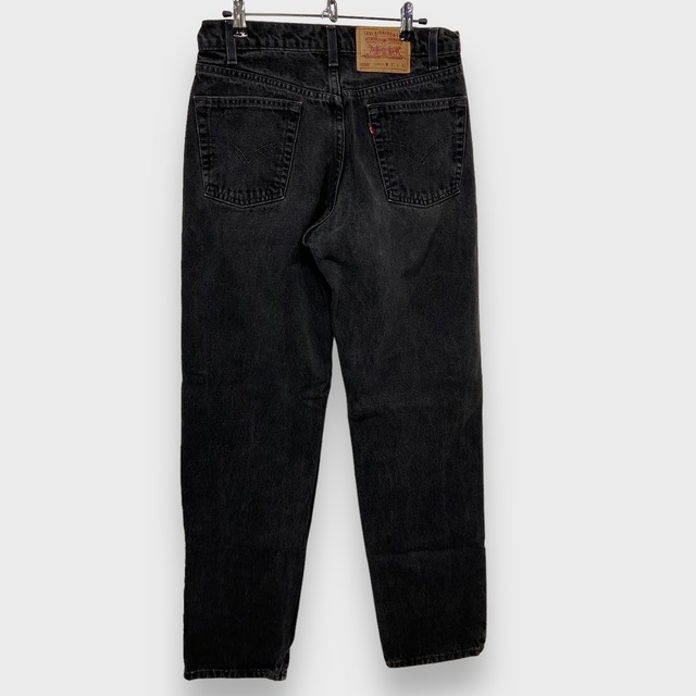 90s USA製 Levi's 550 ブラックデニムパンツ W31L32