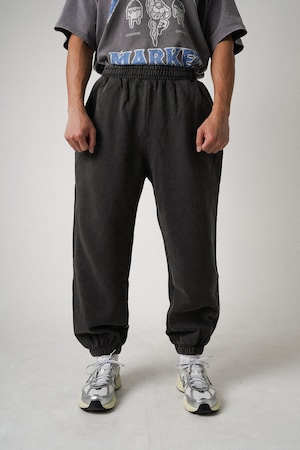 ヴィンテージスウェットロングパンツ　ブラック2