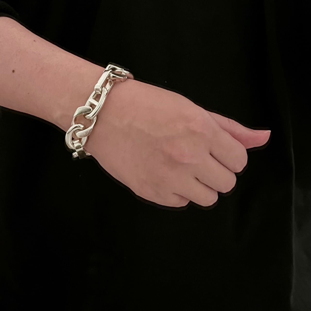 HERMES Alea Bracelet GM Sterling Silver | エルメス アレア