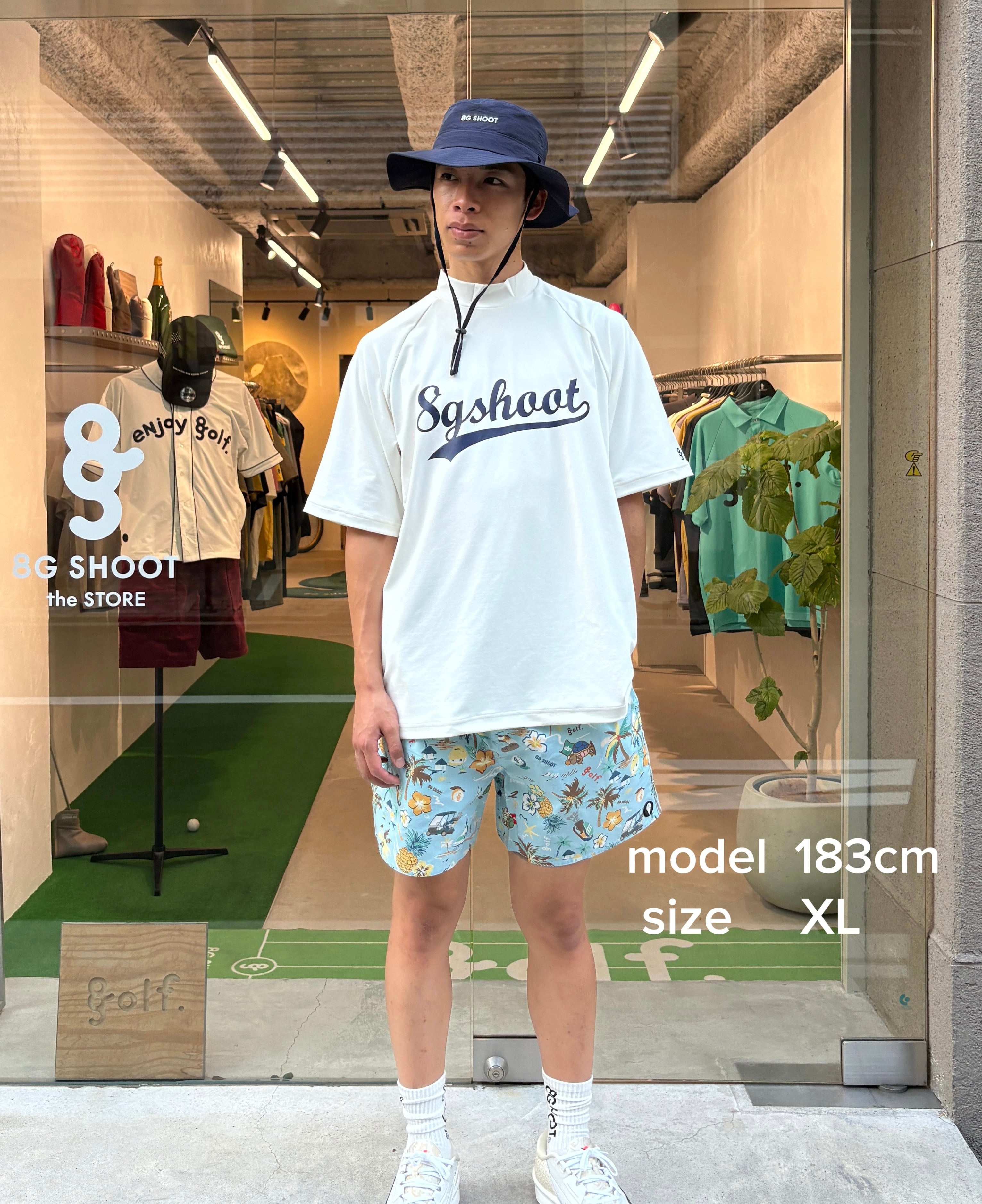 BASEBALL LOGOPRINT MOCK NECK SHIRT - GREEN - | 8G SHOOT WEBSTORE