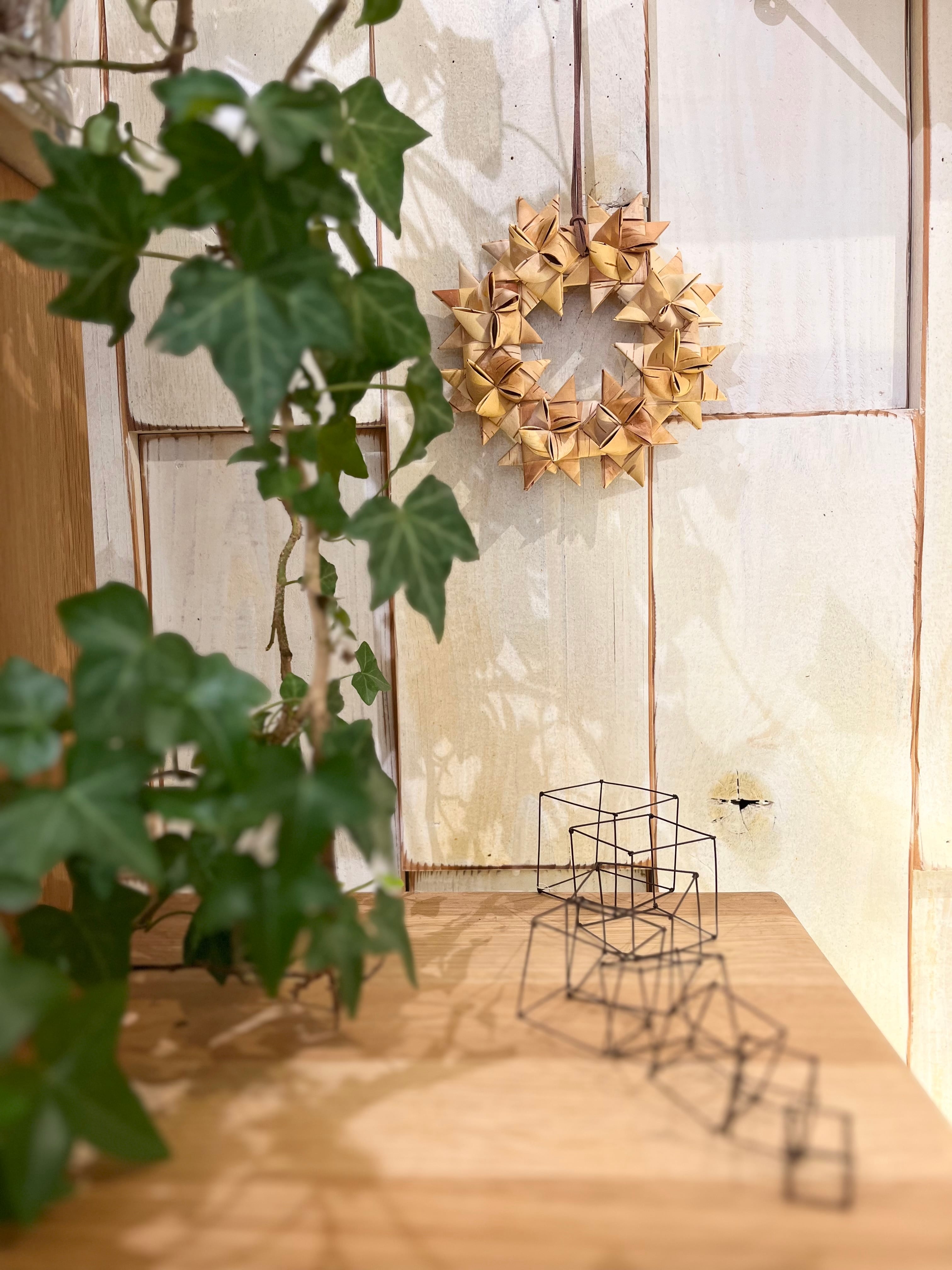 星のリース 17センチ 白樺 | ihana design(イハナデザイン）