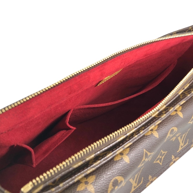 LOUIS VUITTON ルイヴィトン モノグラム ショルダーバッグ ブラウン PVC レザー セミショルダーバッグ ヴィバ・シテ MM M51164 vintage ヴィンテージ オールド w5ixn2