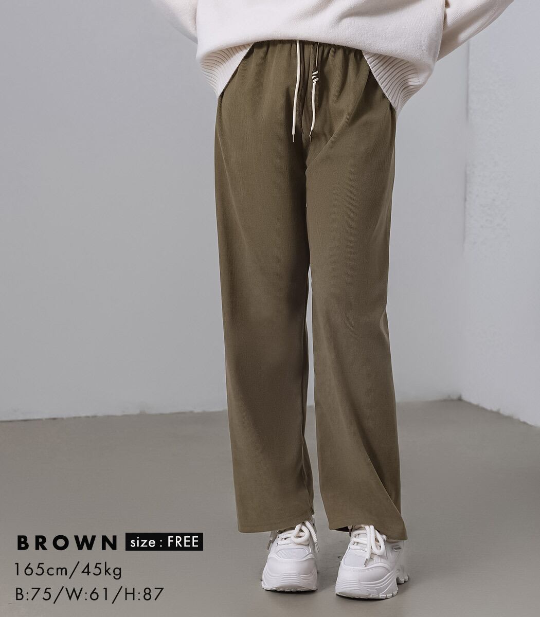 宅配便】コーデュロイセミワイドパンツ／pants605 | DAY CLOSET