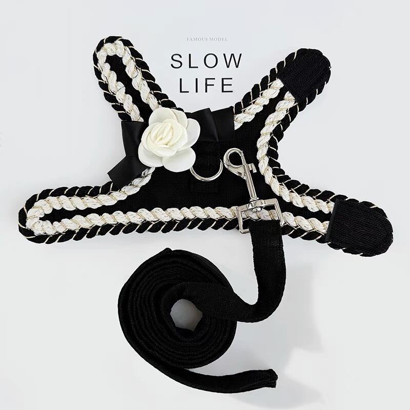 即納入荷☆】DOGモノトーンフラワーハーネス | HOLSOL