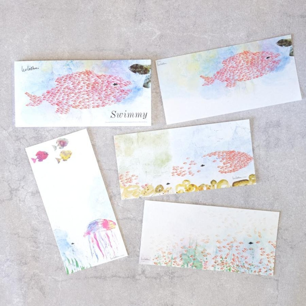 スイミー 一筆箋 レオレオニ グッズ 表現社 swimmy グッズ かわいい 手紙