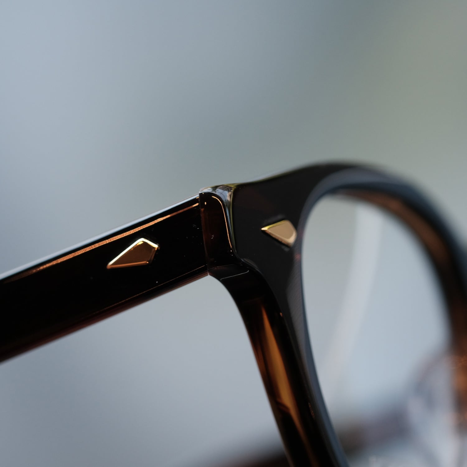 JULIUS TART OPTICAL】AR 48□22 Gold Edition - Deep Brown Sasa