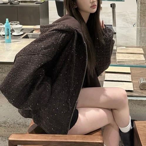 カジュアル♡ツイードオーバーサイズジャケット