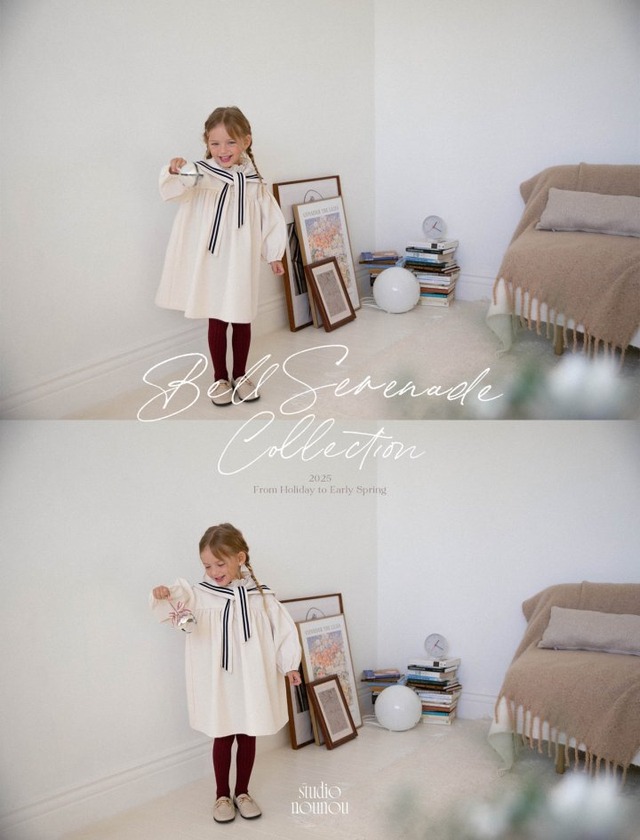 【予約商品】2025 冬 新作 STUDIO NOUNOU スタジオヌヌ 2色展開 ララワンピース