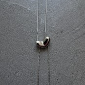 【受注予約：7月中旬入荷予定】heart motif necklace/silver