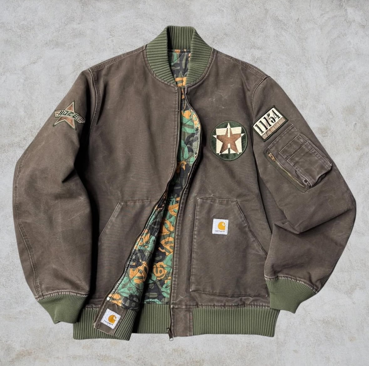 Special!!】Carhartt × HAZE × 11154 Duck MA-1 Jacket 【下北沢店