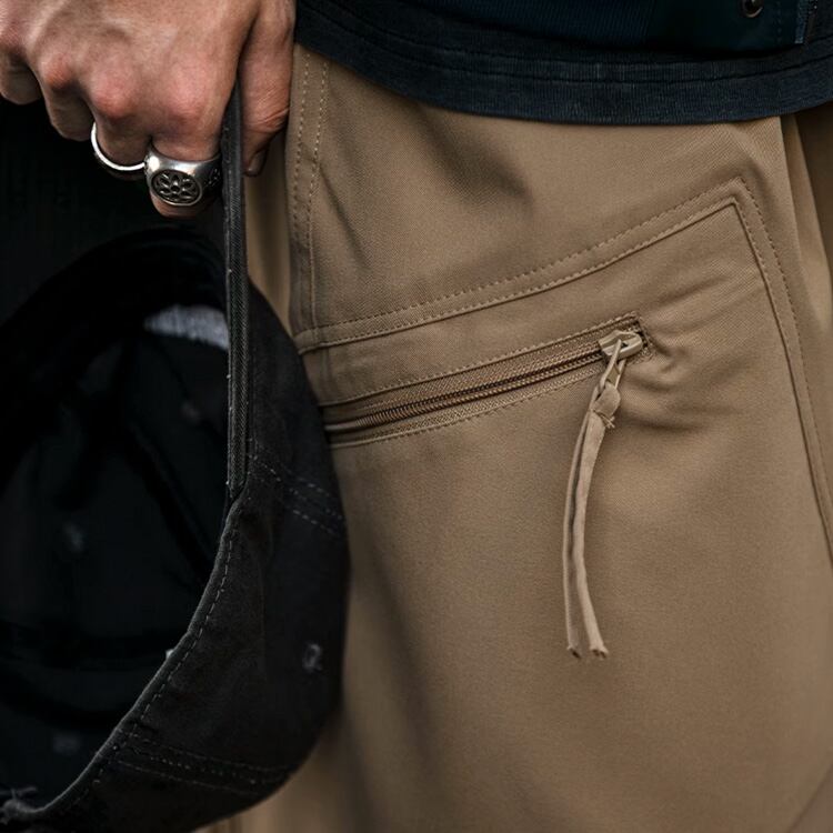 ★SIDE POCKET ZIPPER PARACHUTE SOLDIER PANTS　　　A0753