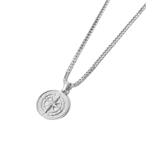 316L Sonne Coin necklace【SILVER】#n77