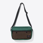 Heavyweight Nylon Shoulder Bag(Green/Brown)