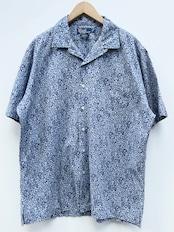 90s Ralph Lauren "CALDWELL" S/S OPEN COLLAR SHIRT Size L
