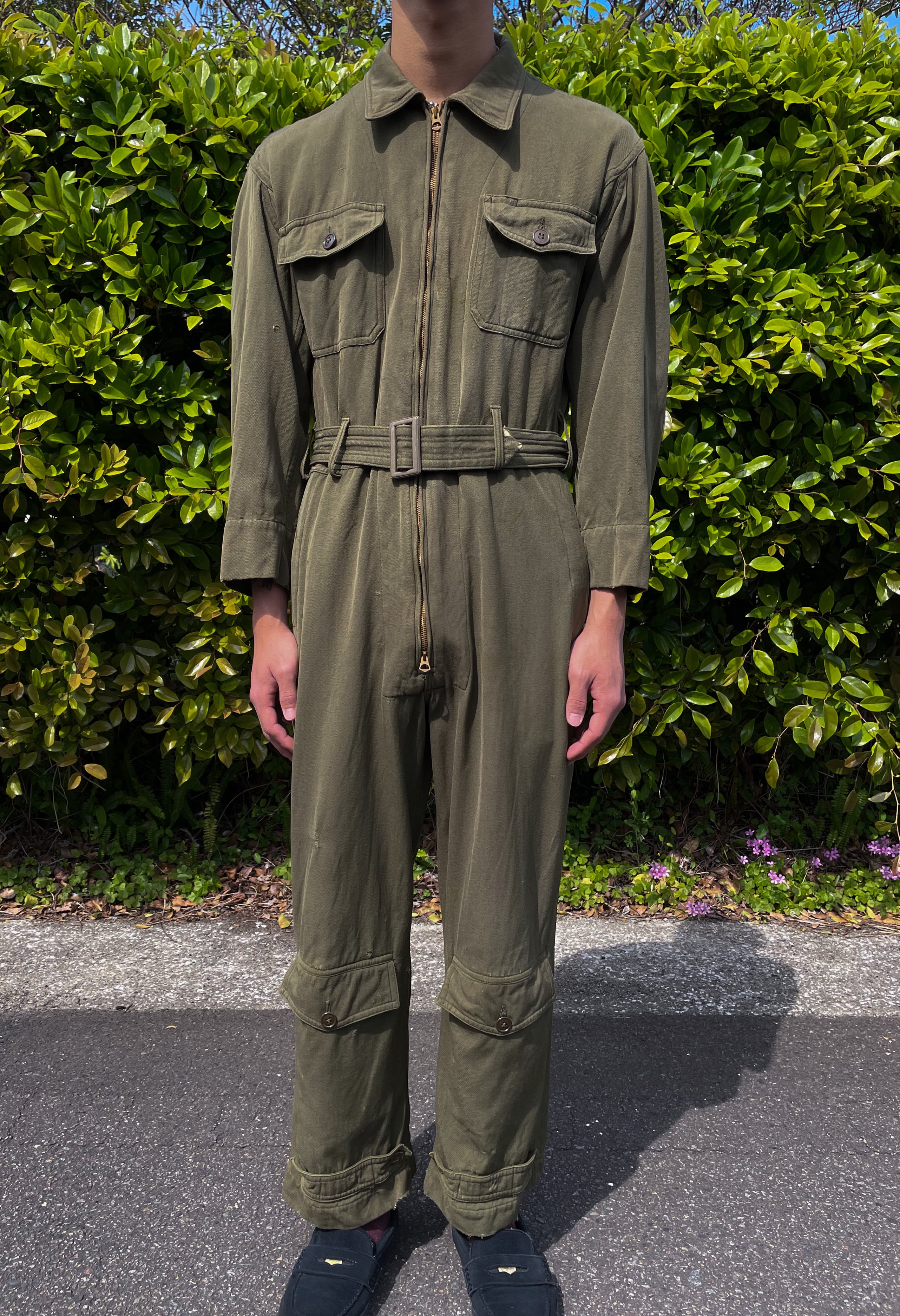 40s USAAF 米軍 ANS-3フライトスーツ 36 ツナギ カバーオール 40s USAAF 米軍 ANS-3フライトスーツ 36 ツナギ カバーオール