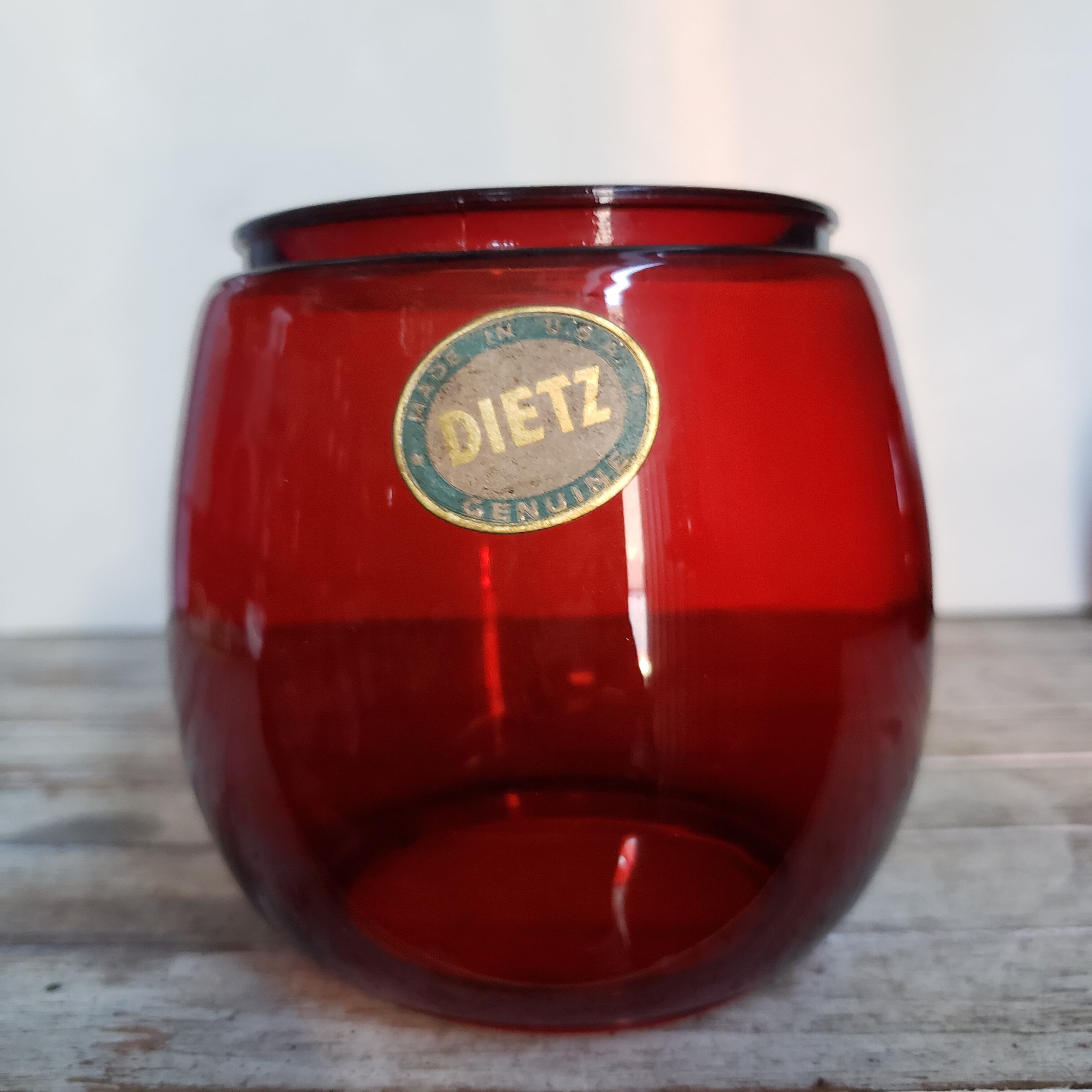Dietz Vesta Vintage Clear Globe グローブ 米国製 レイルロード