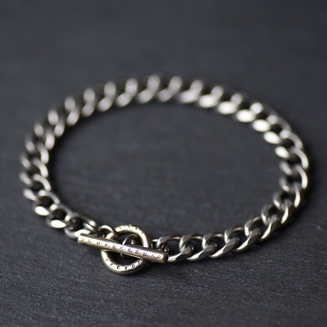 ◆真鍮×Stainless ブレスレット【Chain Bracelet】-CURB-