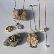 バロックパール × イニシャル ネックレス［GKN043］