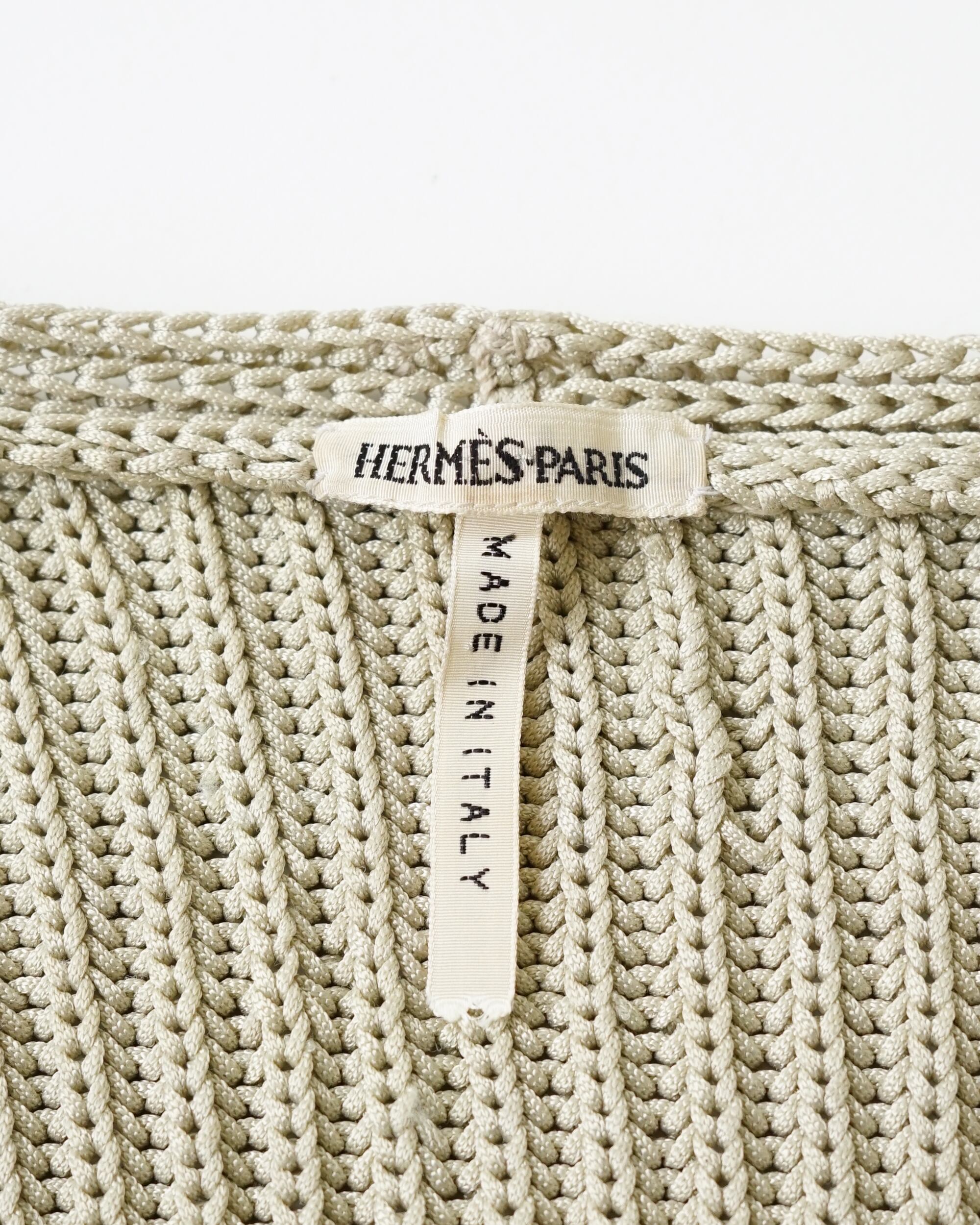 Cotton summer knit cardigan〈Hermès by martin margiela〉 | Re 