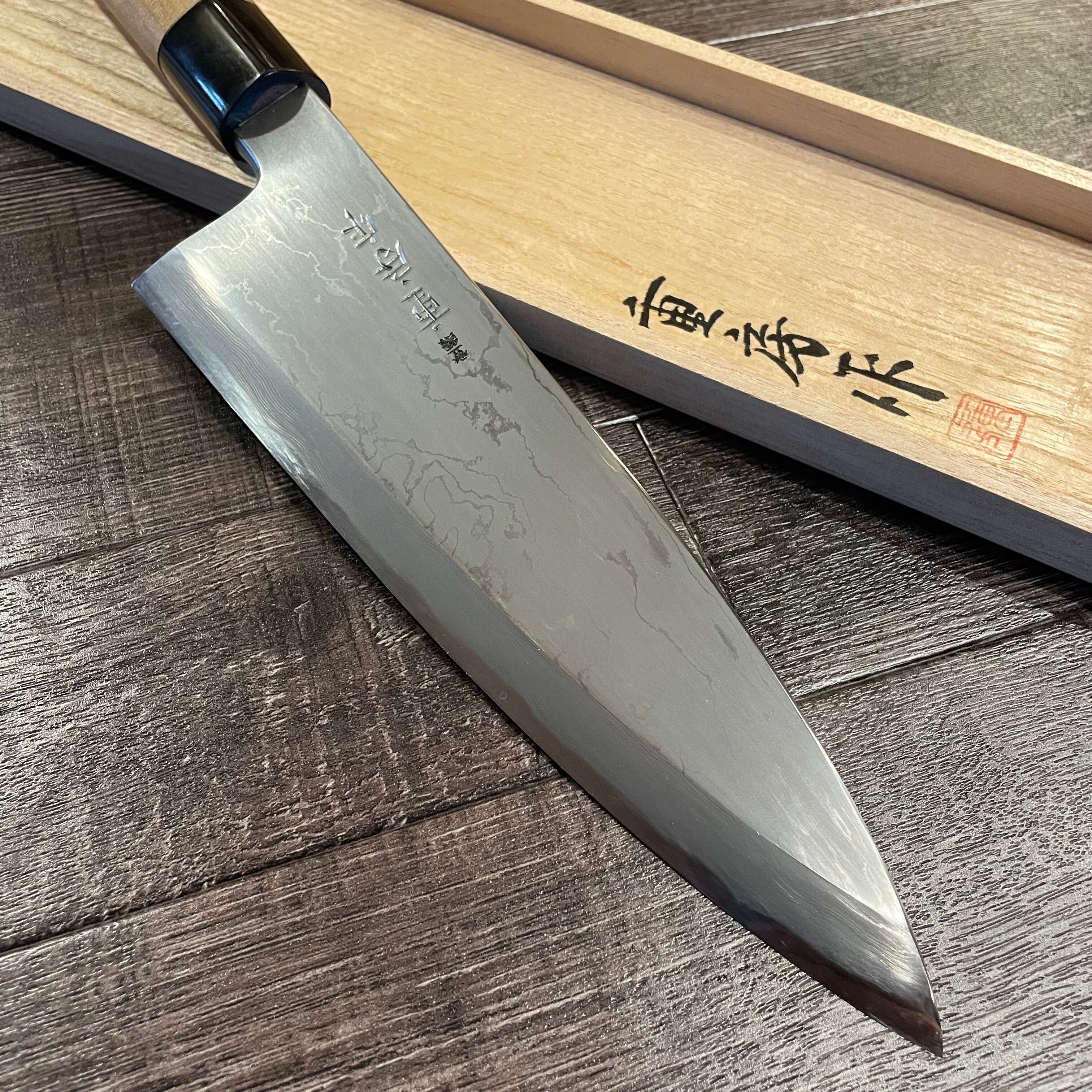 初心　彩　レインボーダマスカス　青ニ　ペティ150 初心 彩 レインボーダマスカス 青ニ ペティ150 【ペティナイフ