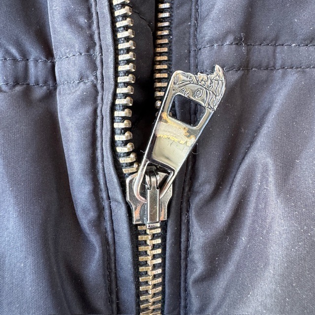 Gianni Versace ダウンジャケット 90s ブラック パファー ヴェルサーチ 古着 L〜XL 画像10